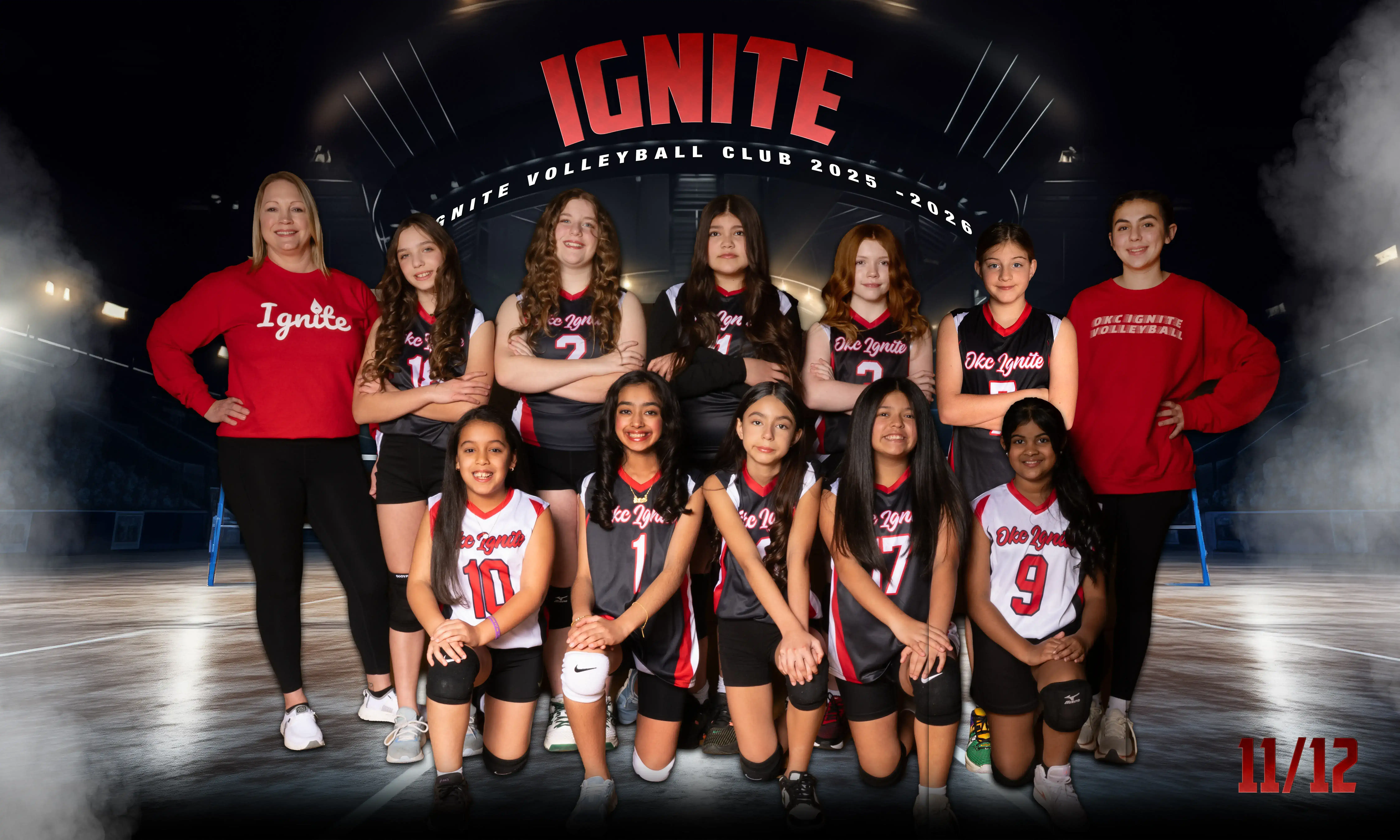 OKC Ignite 11-12s team group photo